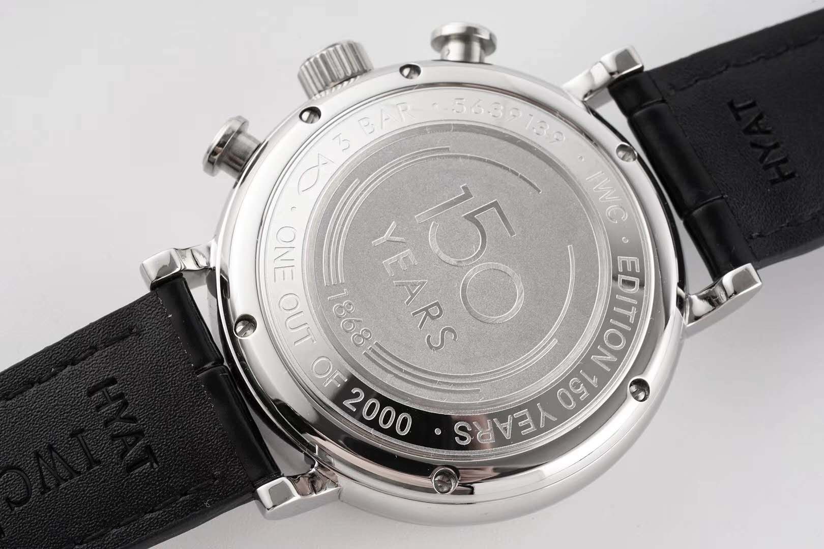 Portofino Chronograph IW391024 Edition “150 Years” White Dial in Steel